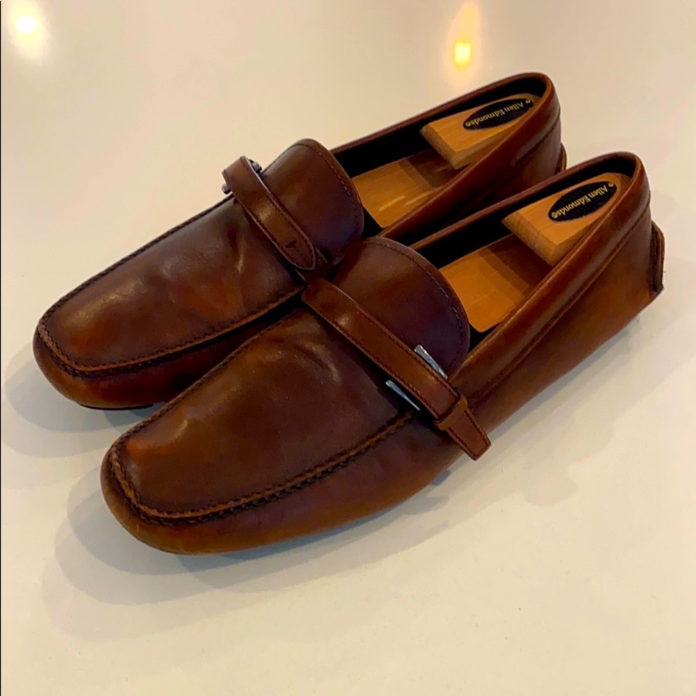 Prada brown leather driving shoe
